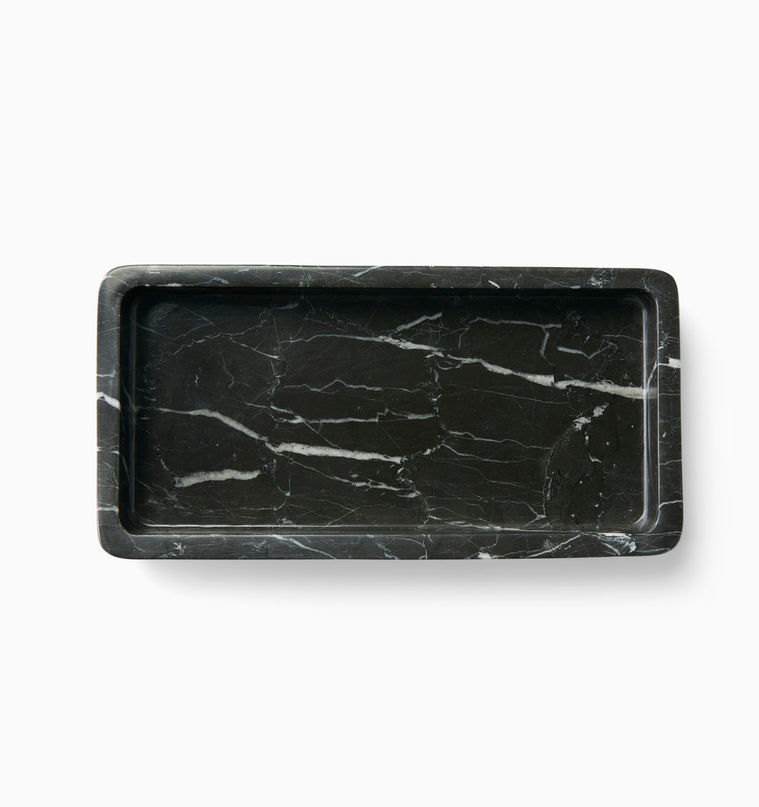 Marquina Black Marble Tray