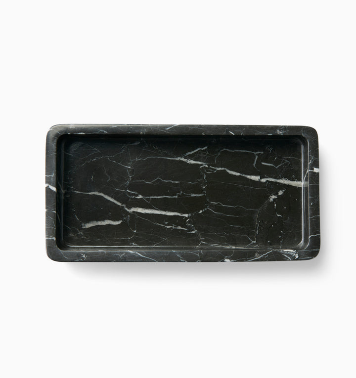 Marquina Black Marble Tray