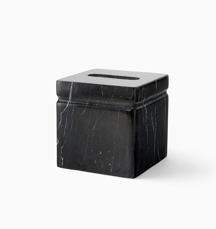 Marquina Black Marble Tissue Cover