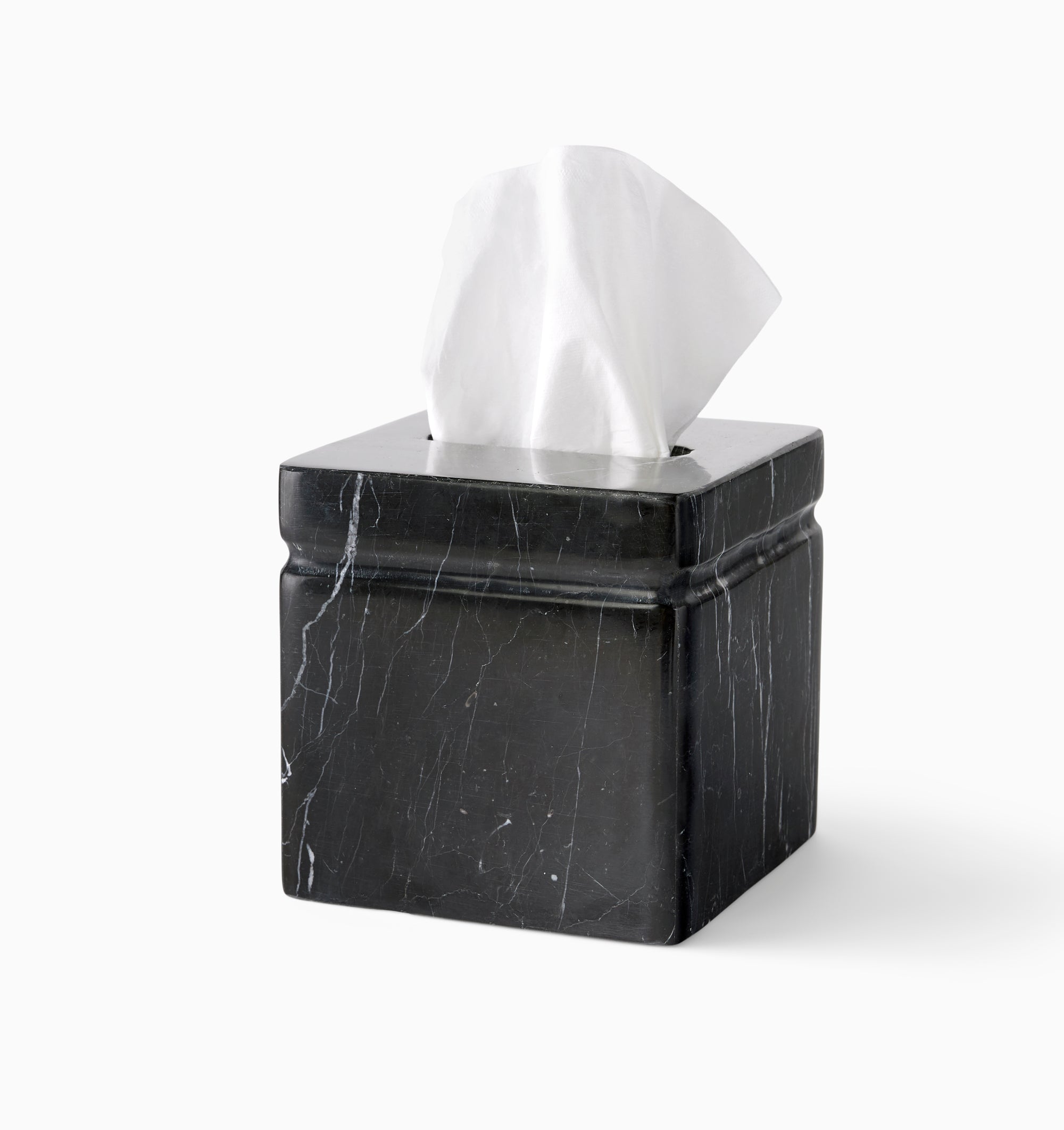 Marquina Black Marble Tissue Cover