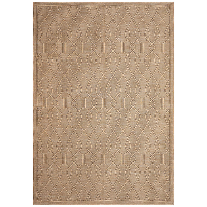 Liora Manne Soleil Wrought Iron Indoor/Outdoor Area Rug Natural