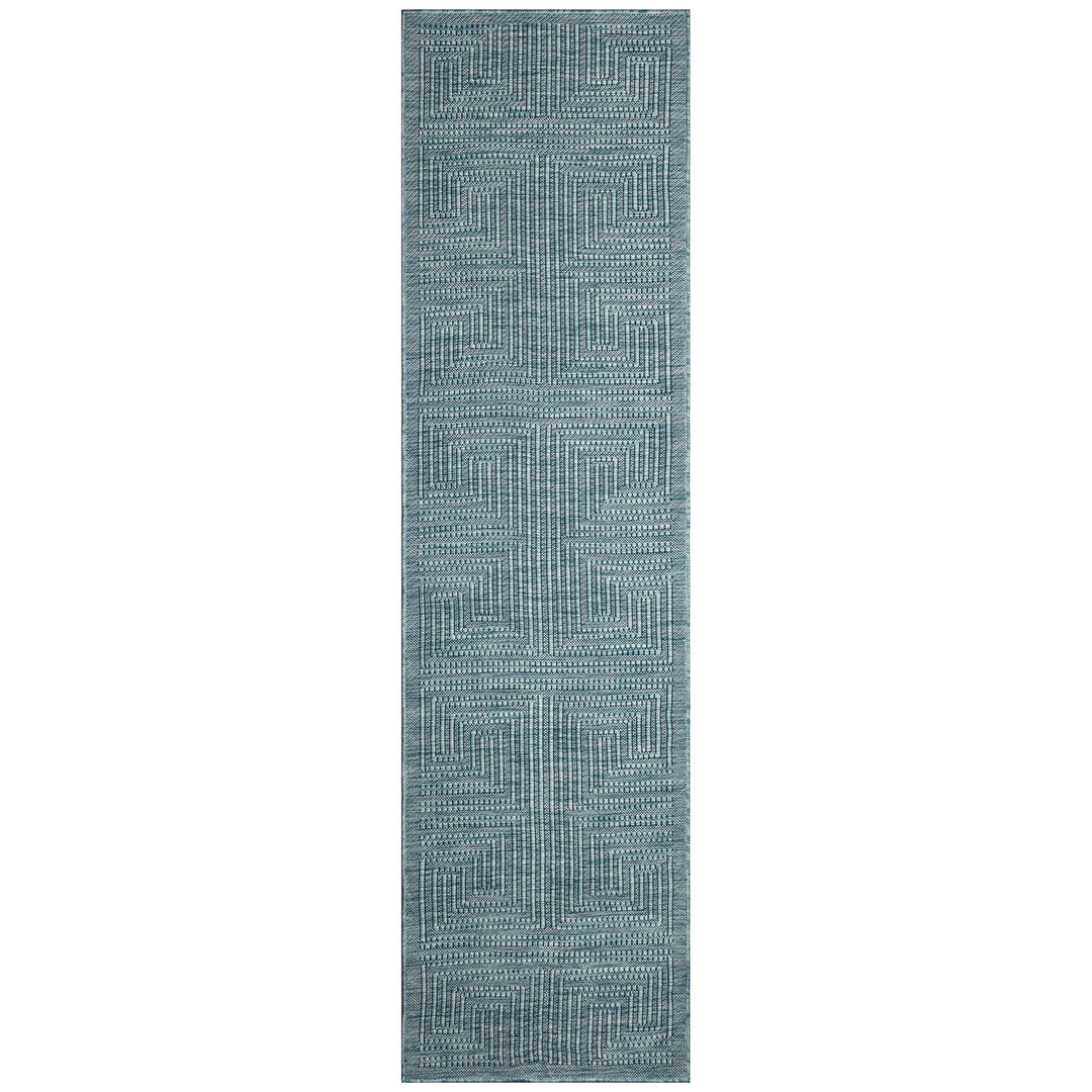 Liora Manne Soleil Maize Indoor/Outdoor Area Rug Aqua