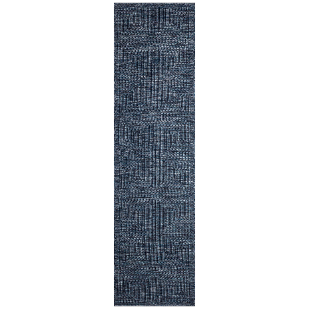 Liora Manne Soleil Maize Indoor/Outdoor Area Rug Navy