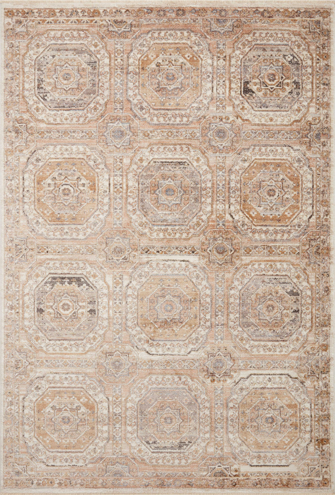 Loloi Sonnet Apricot / Multi Accent Rug