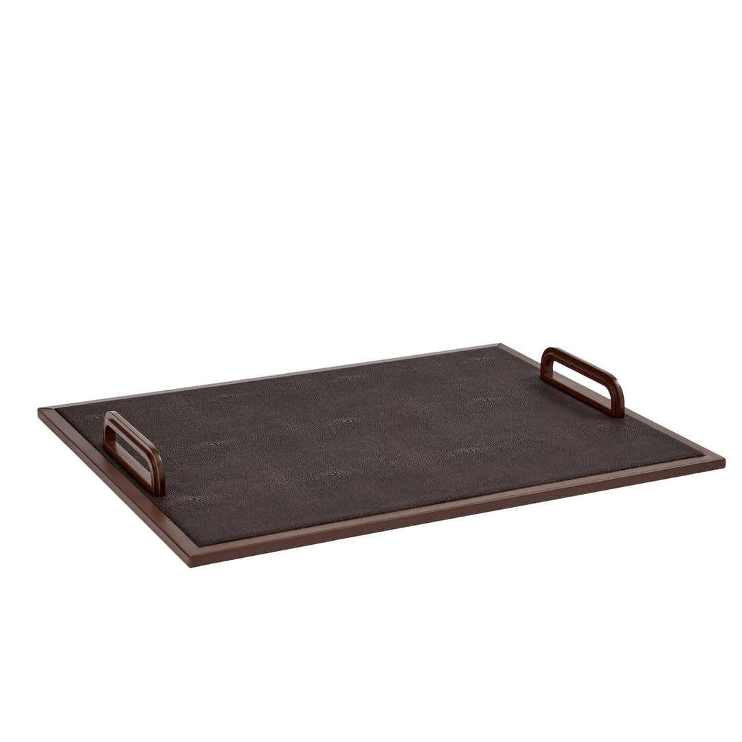 Addison Ross Anthracite Faux Shagreen Tray