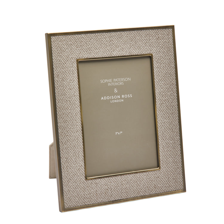 Addison Ross Sophie Paterson Oatmeal Herringbone Picture Frame (5x7)