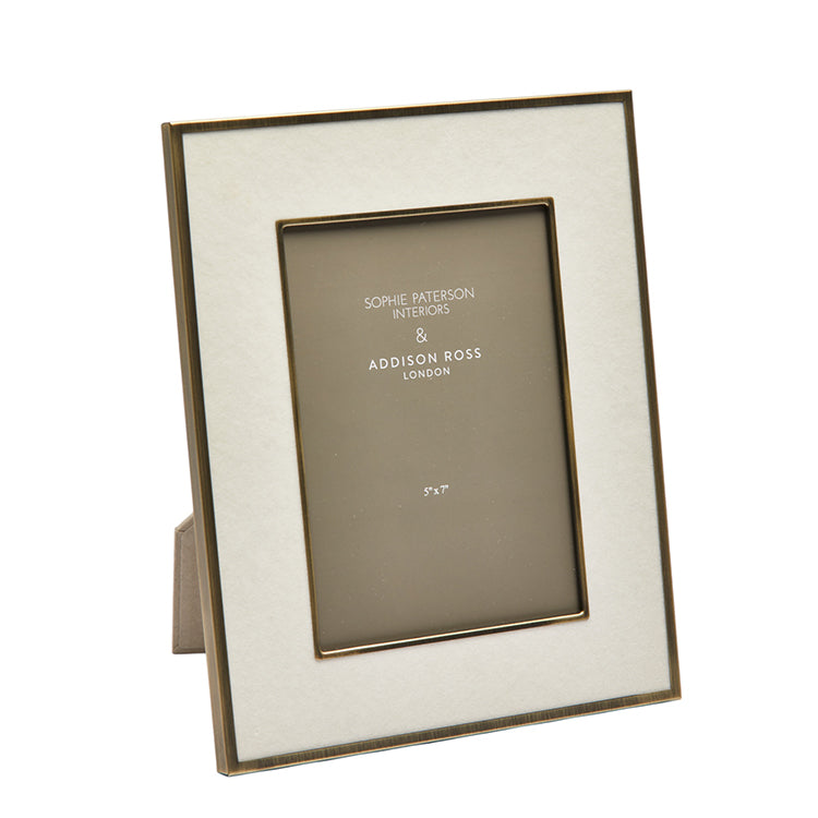 Addison Ross Sophie Paterson Cream Velvet Picture Frame (5x7)