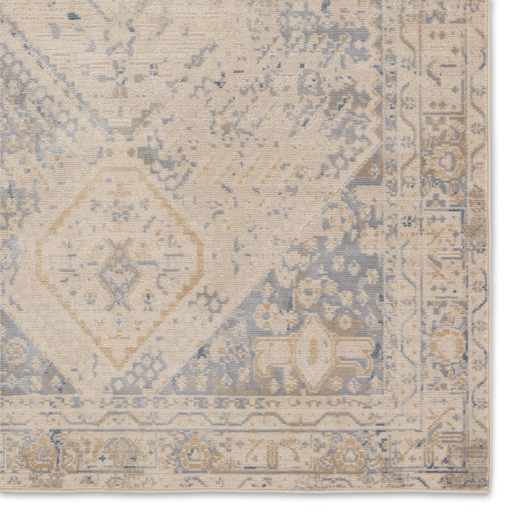 Vibe by Jaipur Living Rush Indoor/Outdoor Medallion Light Gray/ Blue Area Rug (SWOON - SWO20)