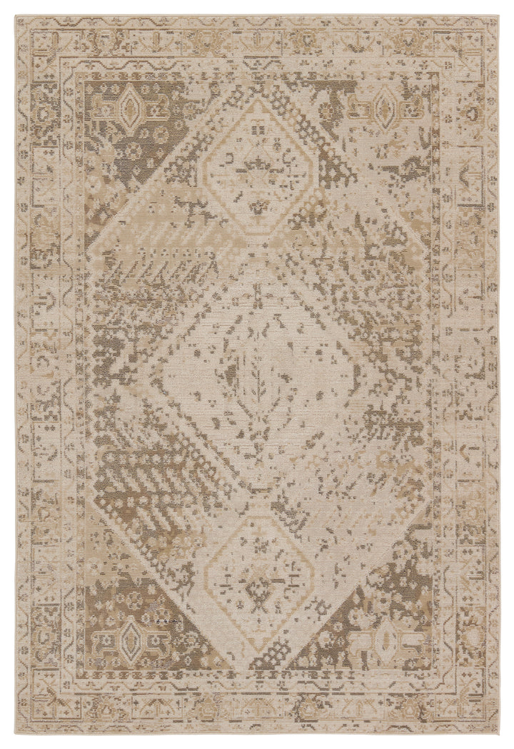 Vibe by Jaipur Living Rush Indoor/Outdoor Medallion Beige/ Tan Area Rug (SWOON - SWO21)