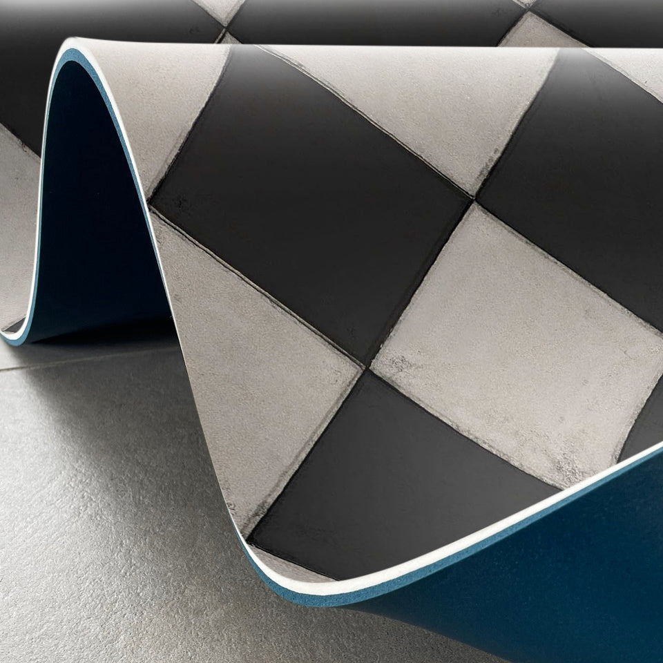 Adama Vinyl Cushioned Comfort Floor Mat (Sabino_W)