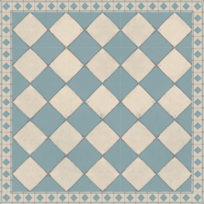 Adama Vinyl Floor Rug (Casual Light Blue)