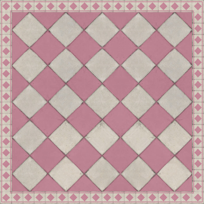 Adama Vinyl Floor Rug (Casual Pink)
