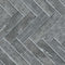 Adama Vinyl Floor Rug (Chevron_Gray)
