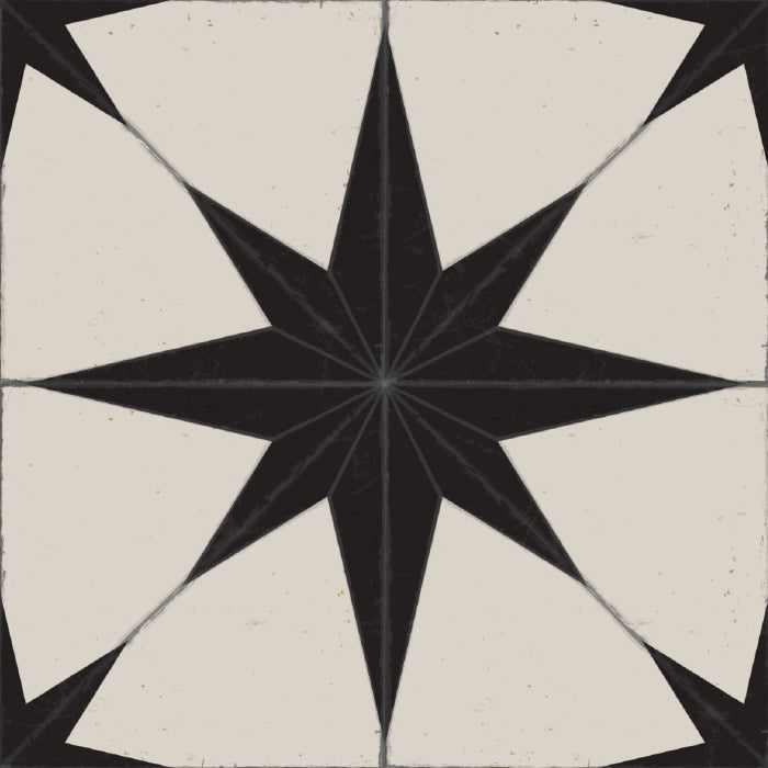Adama Vinyl Floor Rug (Nightsky Black No Border)