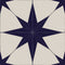 Adama Vinyl Floor Rug (Nightsky Blue No Border)