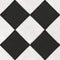 Adama Vinyl Floor Rug (Sabino White/Black)