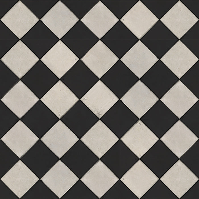 Adama Vinyl Floor Mat/Rug (Teatime Black)
