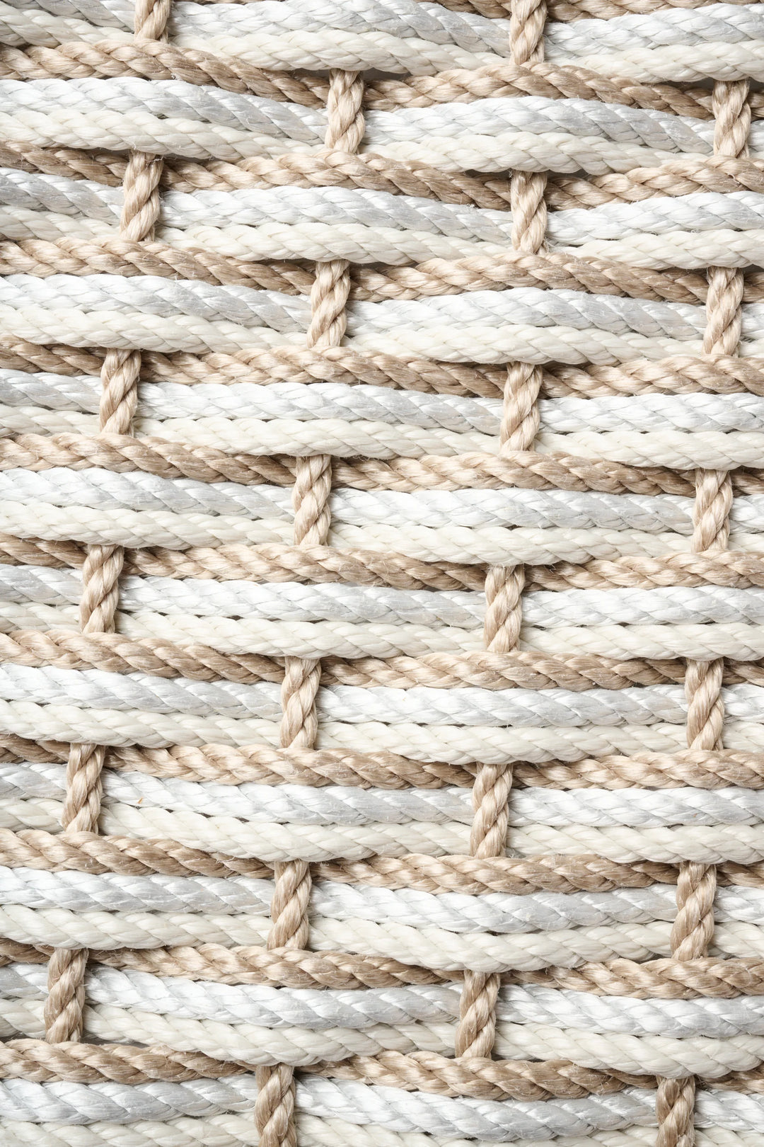 The Rope Co. Collection Handwoven Doormat (Sand + Fog Gray + Oyster)