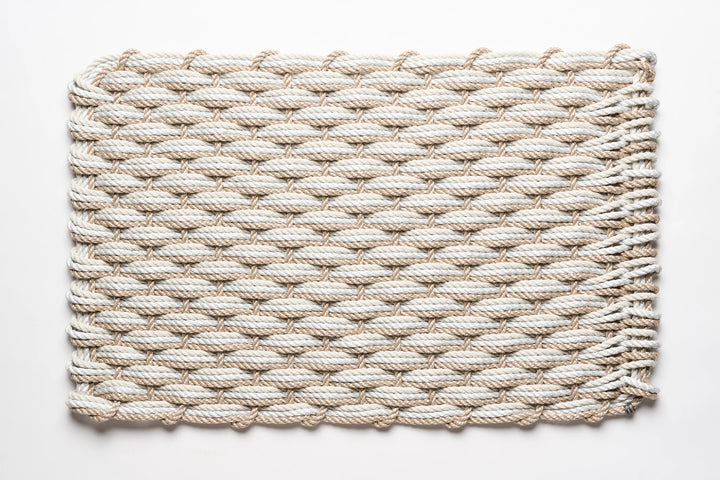 The Rope Co. Collection Handwoven Doormat (Sand + Fog Gray + Oyster)