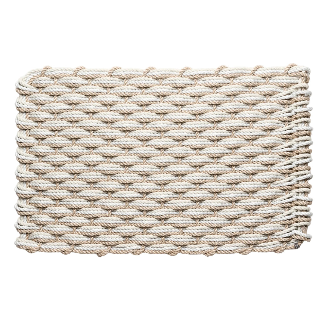 The Rope Co. Collection Handwoven Doormat (Sand + Fog Gray + Oyster)