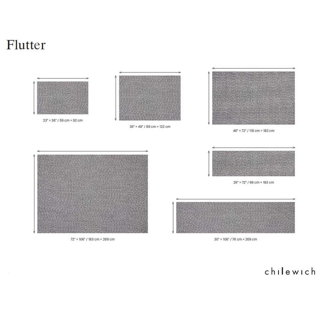 Chilewich Flutter Woven Floormat Rug (Storm)