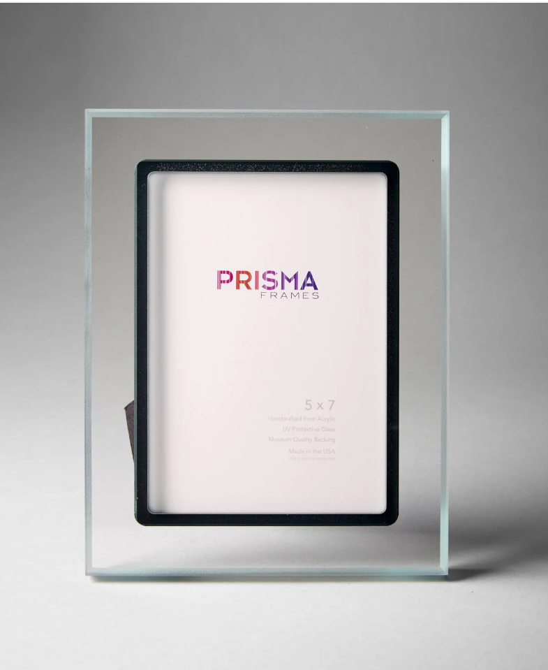 Premio Clear Sea Acrylic w/ Black Lip Prisma Picture Frame - Hudson & Vine