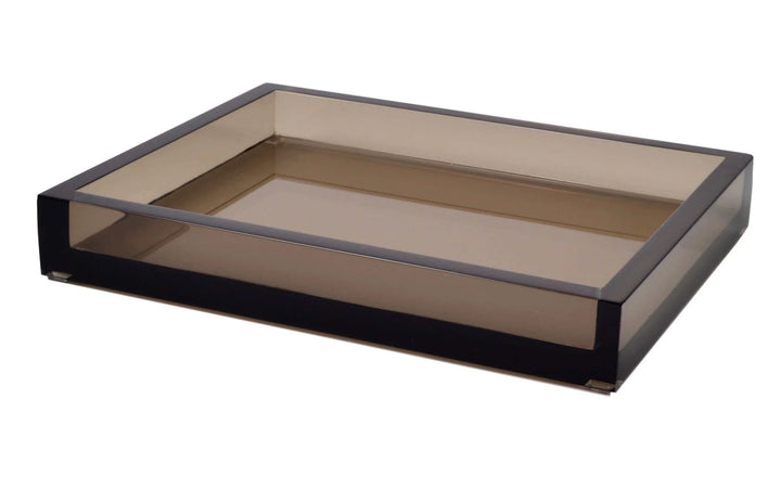 Mike + Ally Ice Smoked Lucite Bathroom Accessories