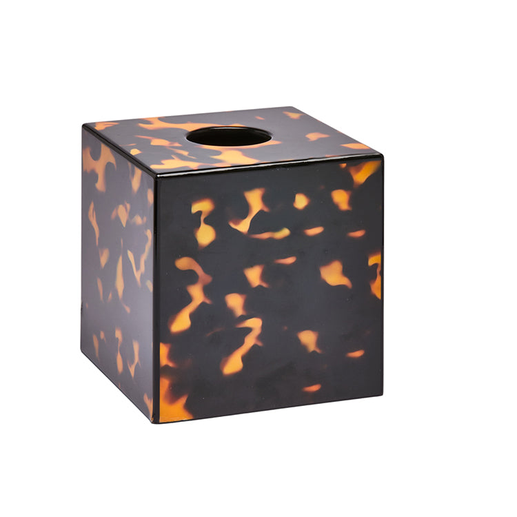 Addison Ross Lacquer Tissue Box Cover (Tortoiseshell)
