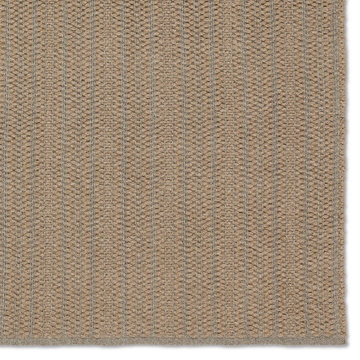 Jaipur Living Elmas Handmade Indoor/Outdoor Striped Tan/Gray Area Rug (TALIN - TLN01)