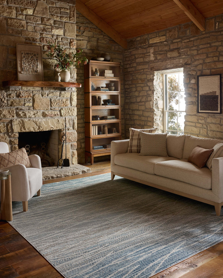 Loloi Townes Natural / Sky Area Rug (TOW-07)