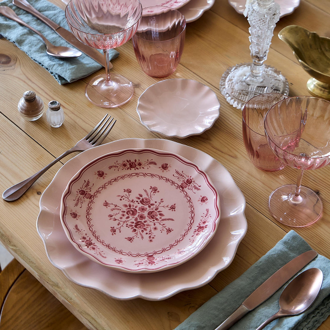 Costa Nova Vila Fine Stoneware Dinnerware (Pink-Red)