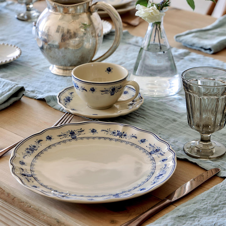Costa Nova Vila Fine Stoneware Dinnerware (Beige-Blue)