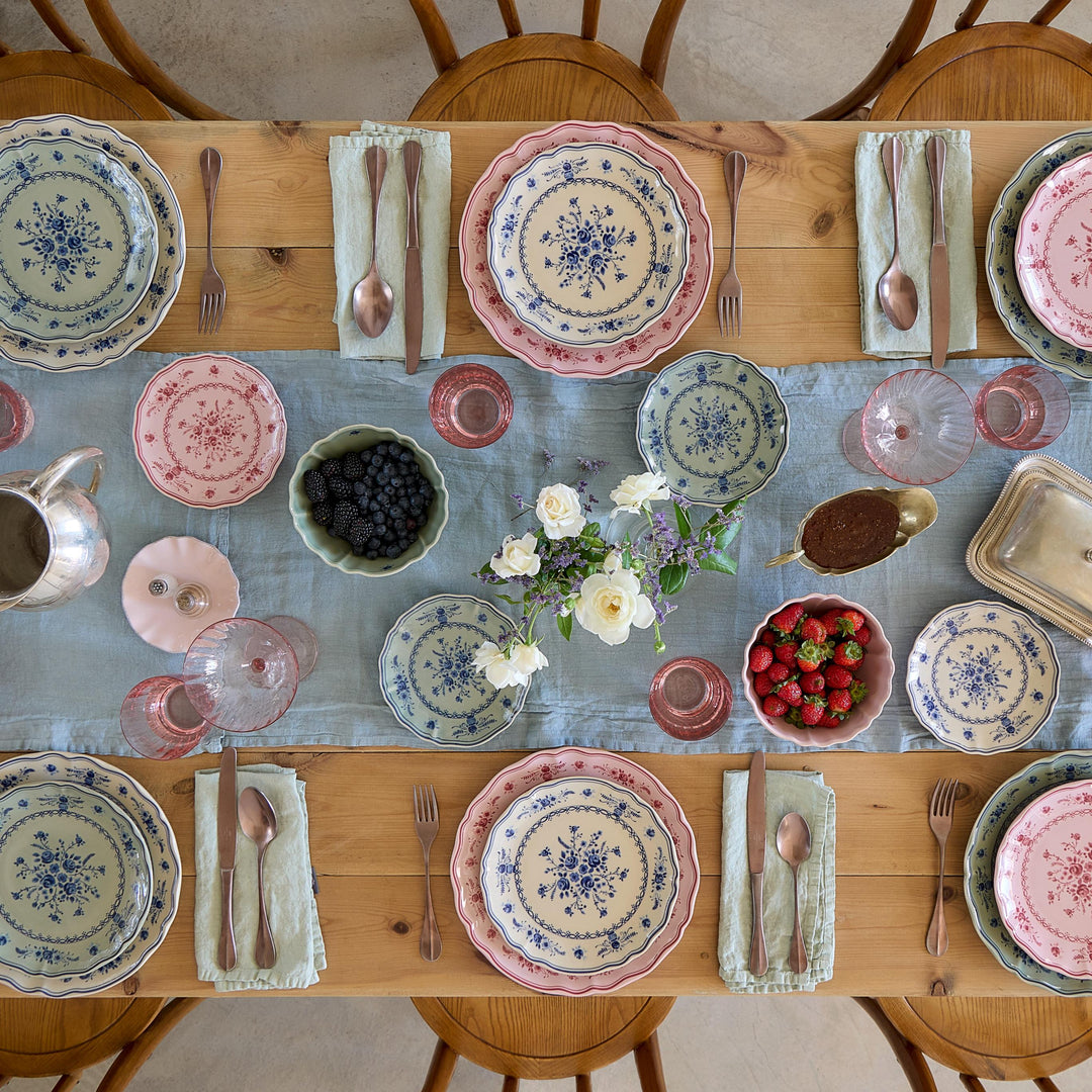 Costa Nova Vila Fine Stoneware Dinnerware (White-Blue)
