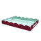 Addison Ross Lacquer Two-Tone Scallop Tray (Cherry & Eau de Nil) 26