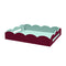 Addison Ross Lacquer Two-Tone Scallop Tray (Cherry & Eau de Nil) 17