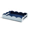 Addison Ross Lacquer Two-Tone Scallop Tray (Pale Denim & Navy) 17