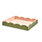 Addison Ross Lacquer Two-Tone Scallop Tray (Khaki & Pink) 11