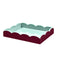 Addison Ross Lacquer Two-Tone Scallop Tray (Cherry & Eau de Nil) 11