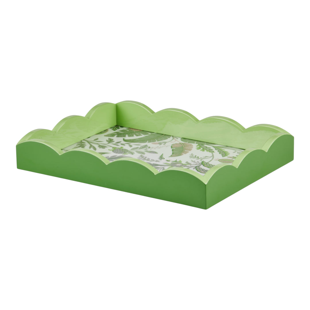 Addison Ross Palm Beach Green Lacquered Scallop Small Tray