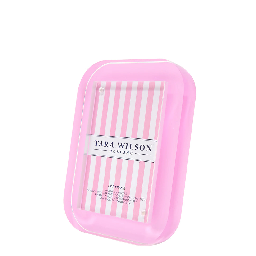 Tara Wilson Designs Pop Acrylic Picture Frame (Pastel Pink)