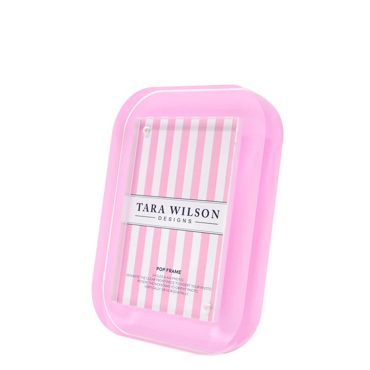 Tara Wilson Designs Pop Acrylic Picture Frame (Pastel Pink)