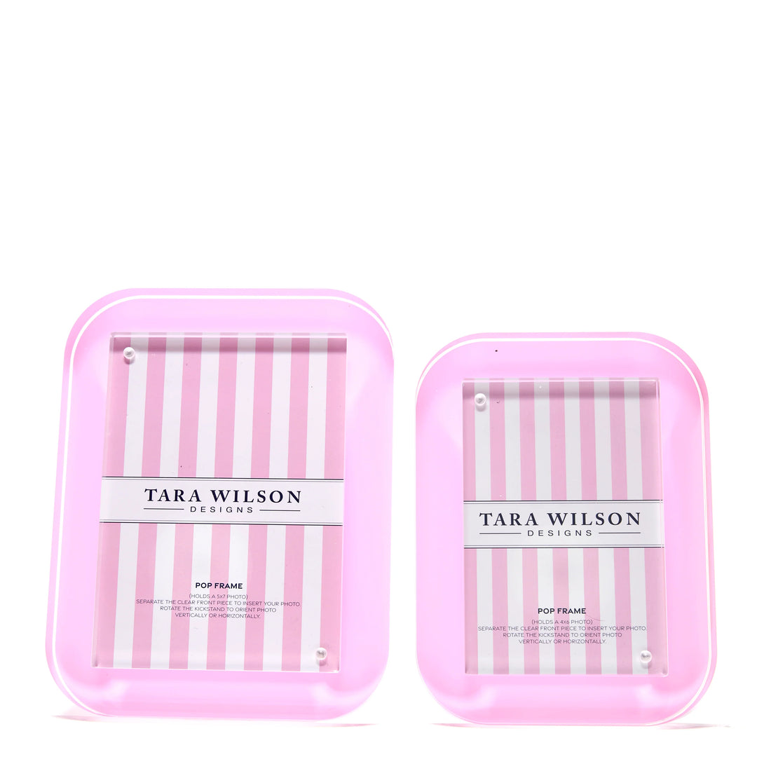 Tara Wilson Designs Pop Acrylic Picture Frame (Pastel Pink)