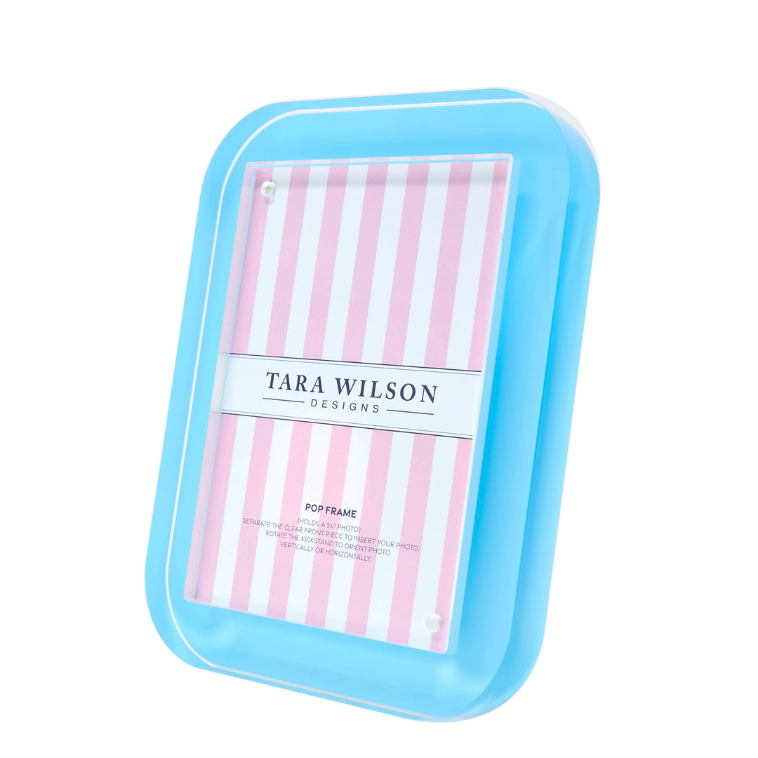 Tara Wilson Designs Pop Acrylic Picture Frame (Pastel Blue)