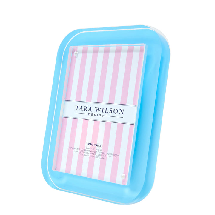 Tara Wilson Designs Pop Acrylic Picture Frame (Pastel Blue)