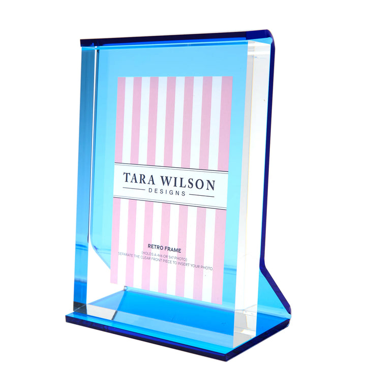 Retro Acrylic Picture Frame (Sapphire)