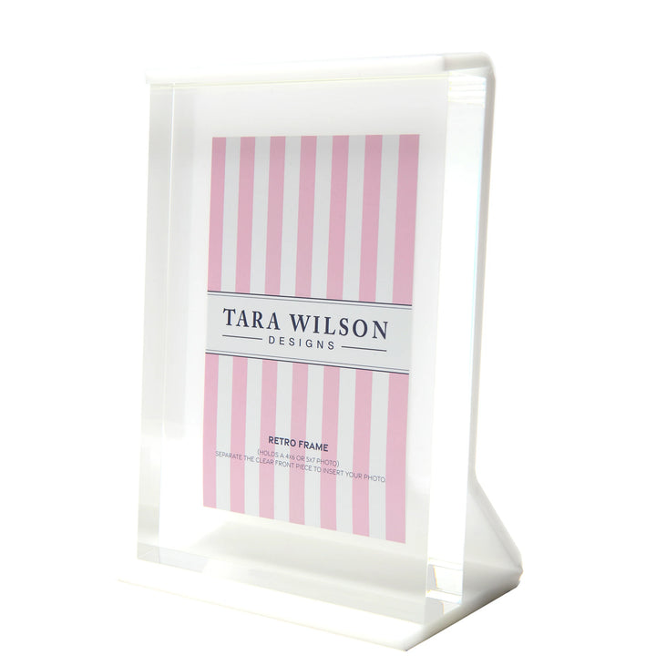 Retro Acrylic Picture Frame (White)