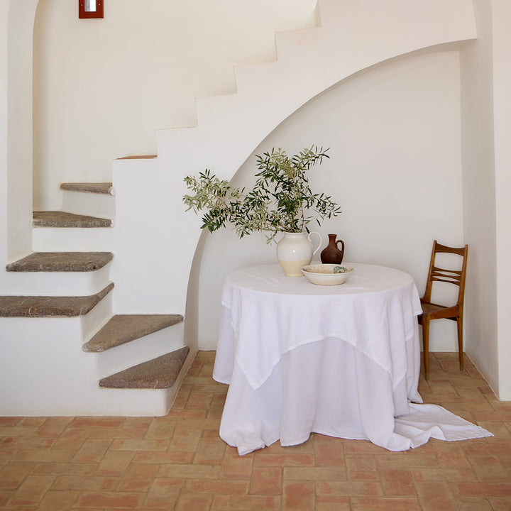 Costa Nova Maria Linen Tablecloth (White)