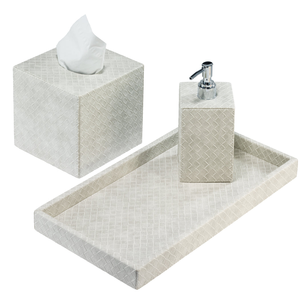 Tressé Collection Vinyl Bathroom Accessories