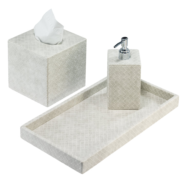 Tressé Collection Vinyl Bathroom Accessories