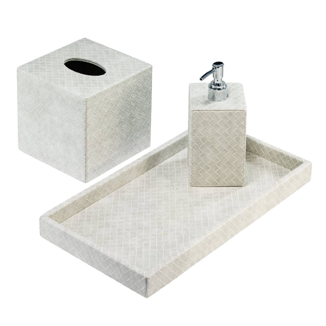 Tressé Collection Vinyl Bathroom Accessories